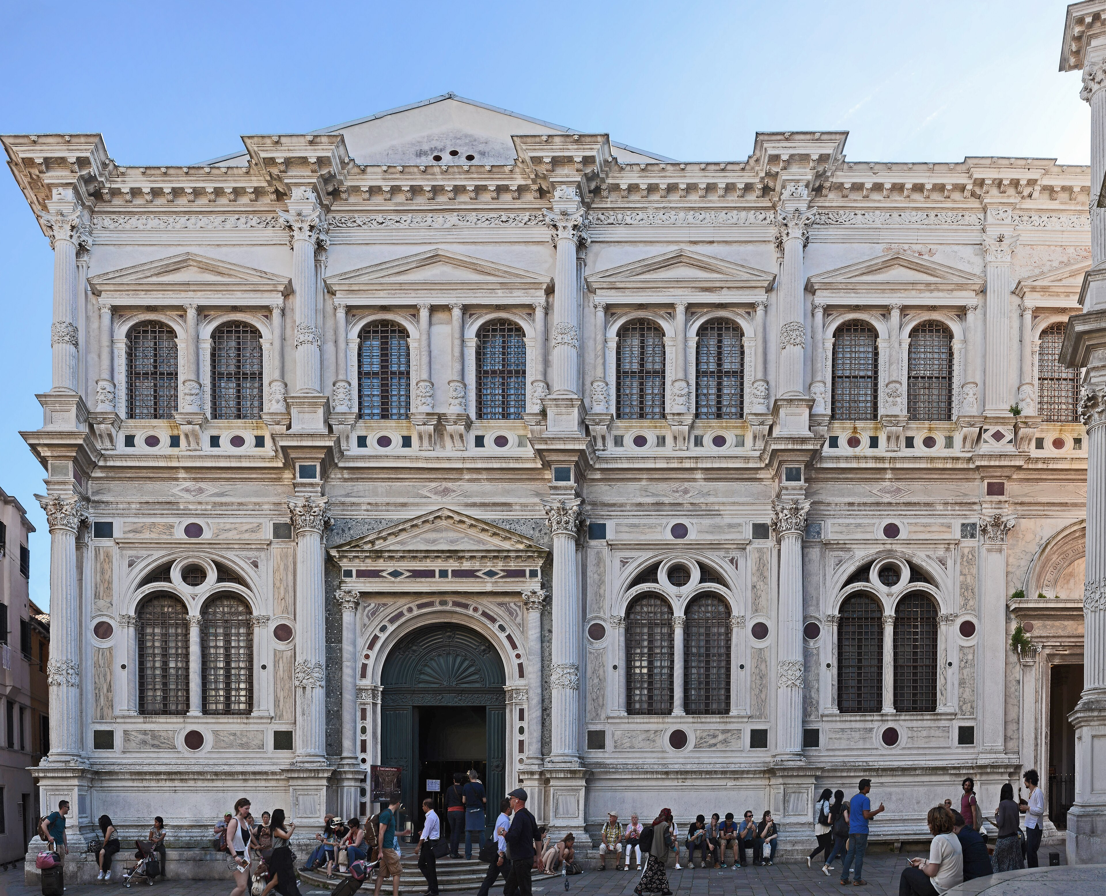 Facade of the Scuola Grande di San Rocco in San Polo